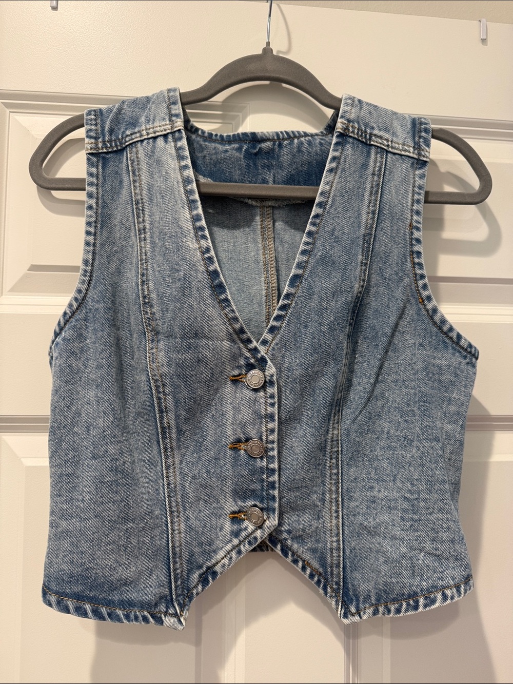 SHEIN Denim Vest - Light Blue Women's Jean Vest
